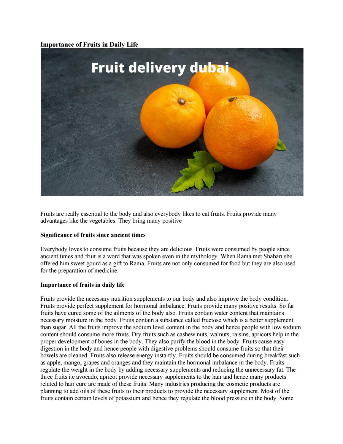 fruit delivery dubai by Farzana Dubai Issuu