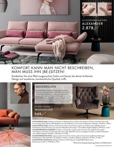Perspektive Werbeagentur 家具目录 · 沙发 Magazin - Külkens + Sohn 第 9 页