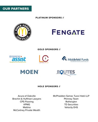 OTMH Charity Golf Tournament Participant 指南 第 2 页