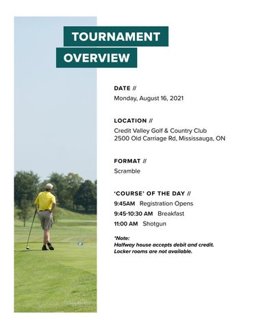 OTMH Charity Golf Tournament Participant 指南 第 4 页