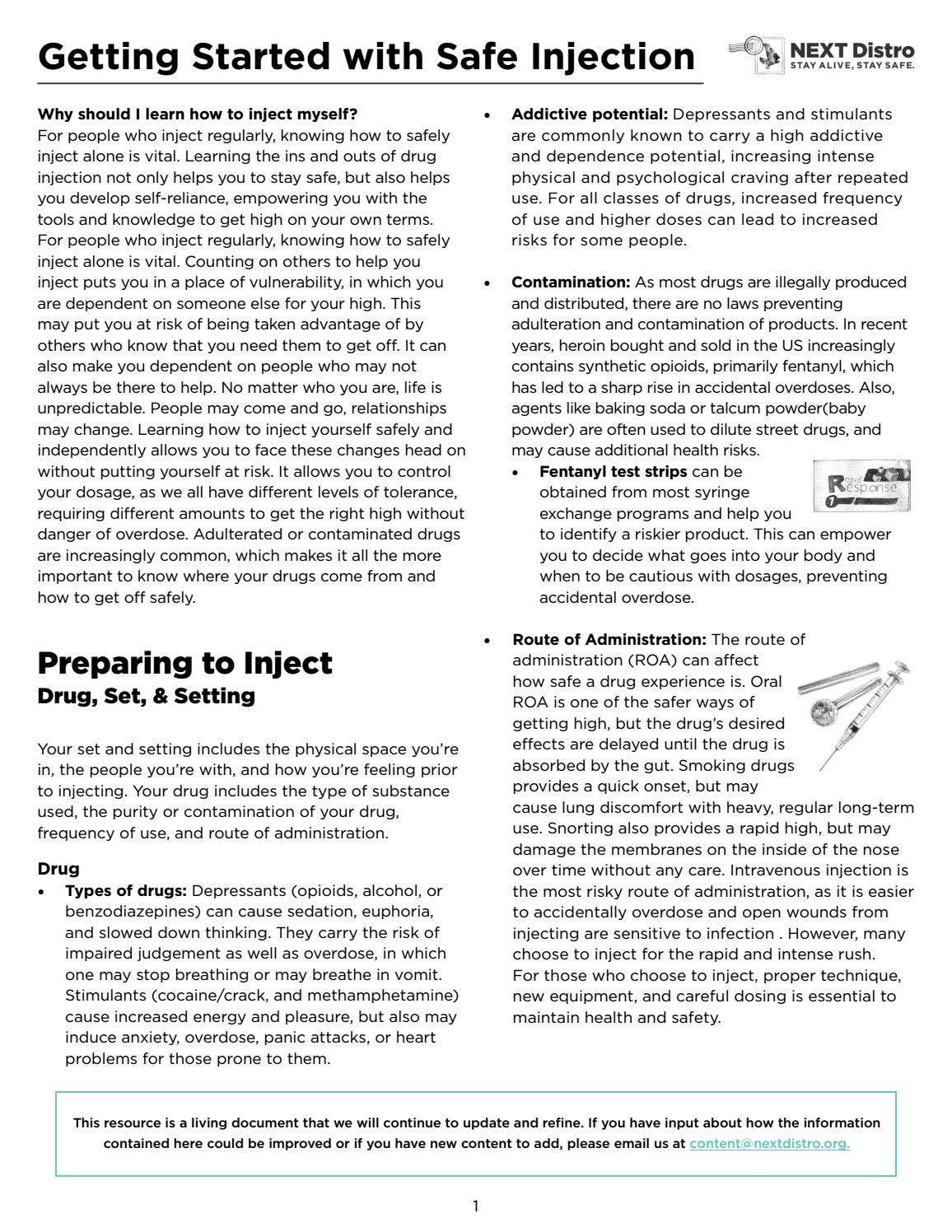 Getting Started With Safe Injection - English by nextdistro - Issuu