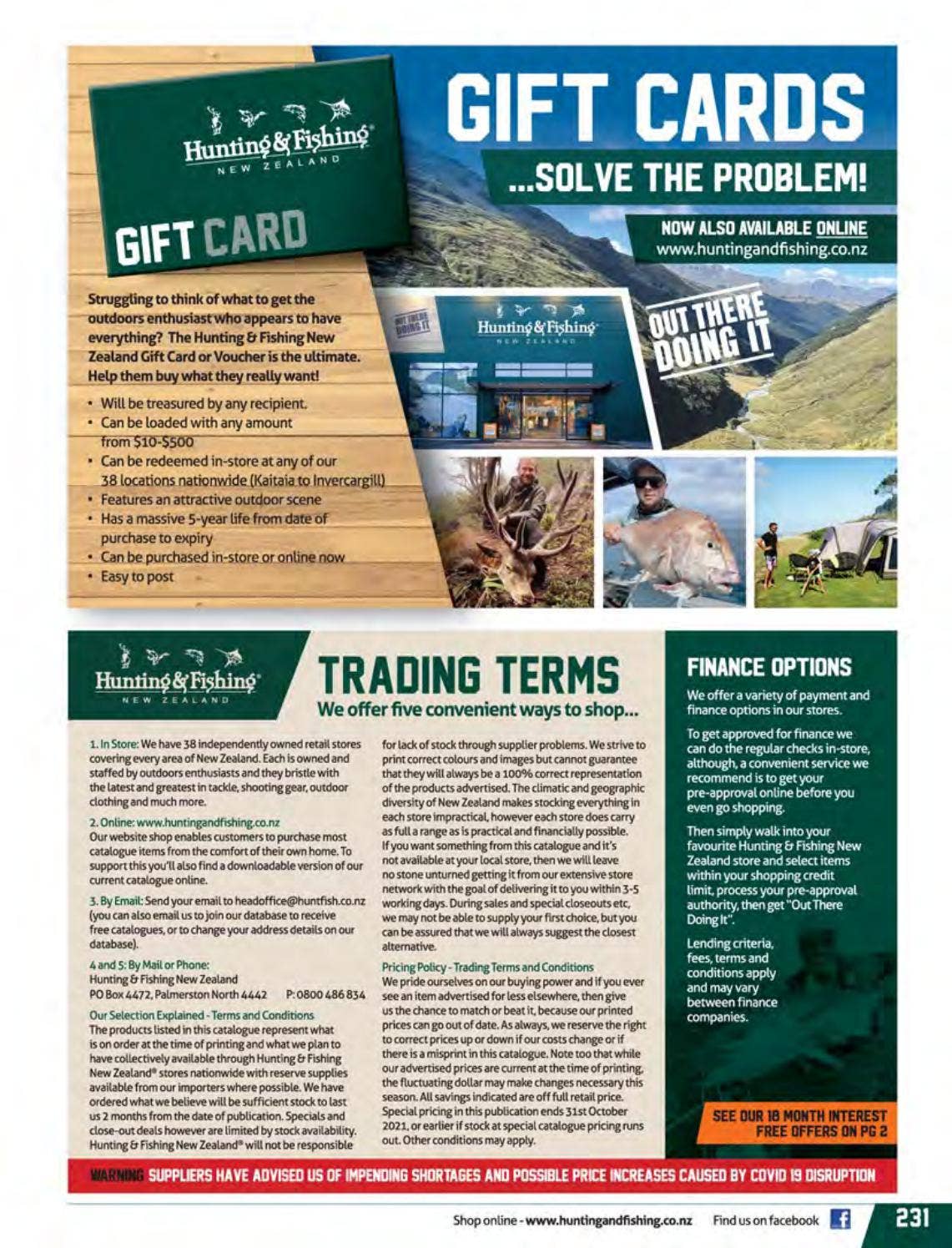 Hunting & Fishing New Zealand Spring Catalogue 2021 by Hunting