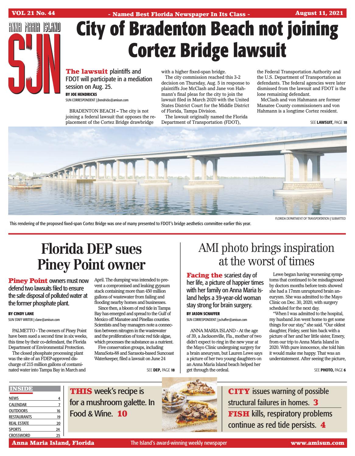 Anna Maria Island Sun August 11, 2021 by Anna Maria Island Sun - Issuu