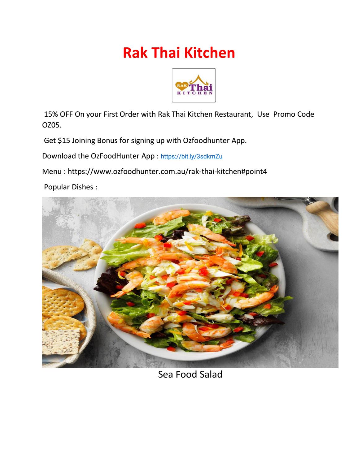 Off The Rak Menu 5% Off - Rak Thai Kitchen Kearneys Spring Menu, QLD by SonWilliamson ...