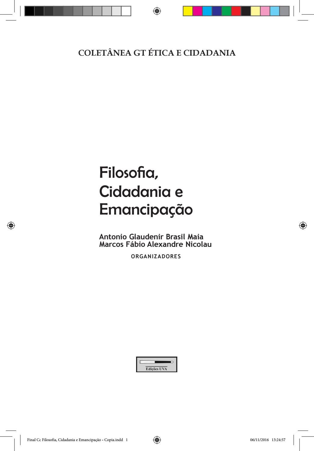 Filosofia Cidadania E Emancipa o By MARCOS FABIO ALEXANDRE NICOLAU 