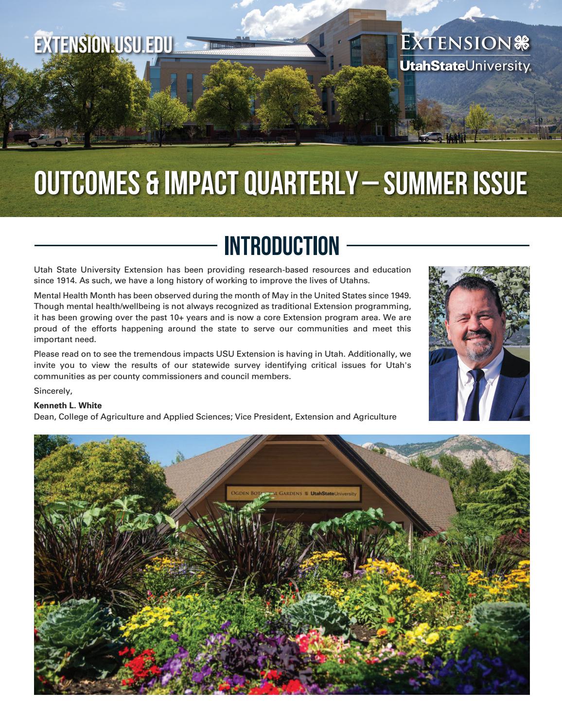 Utah State University Extension Impacts Summer 2021 by Utah State