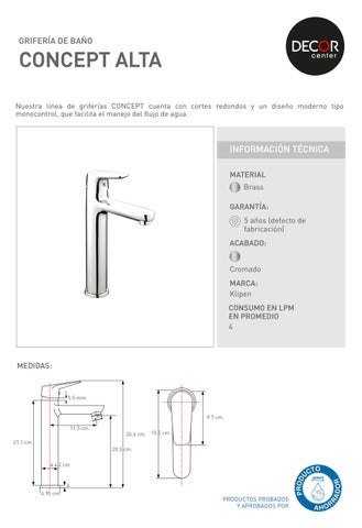 GRIFERÍAS 德文 BAJO CONSUMO 第 15 页