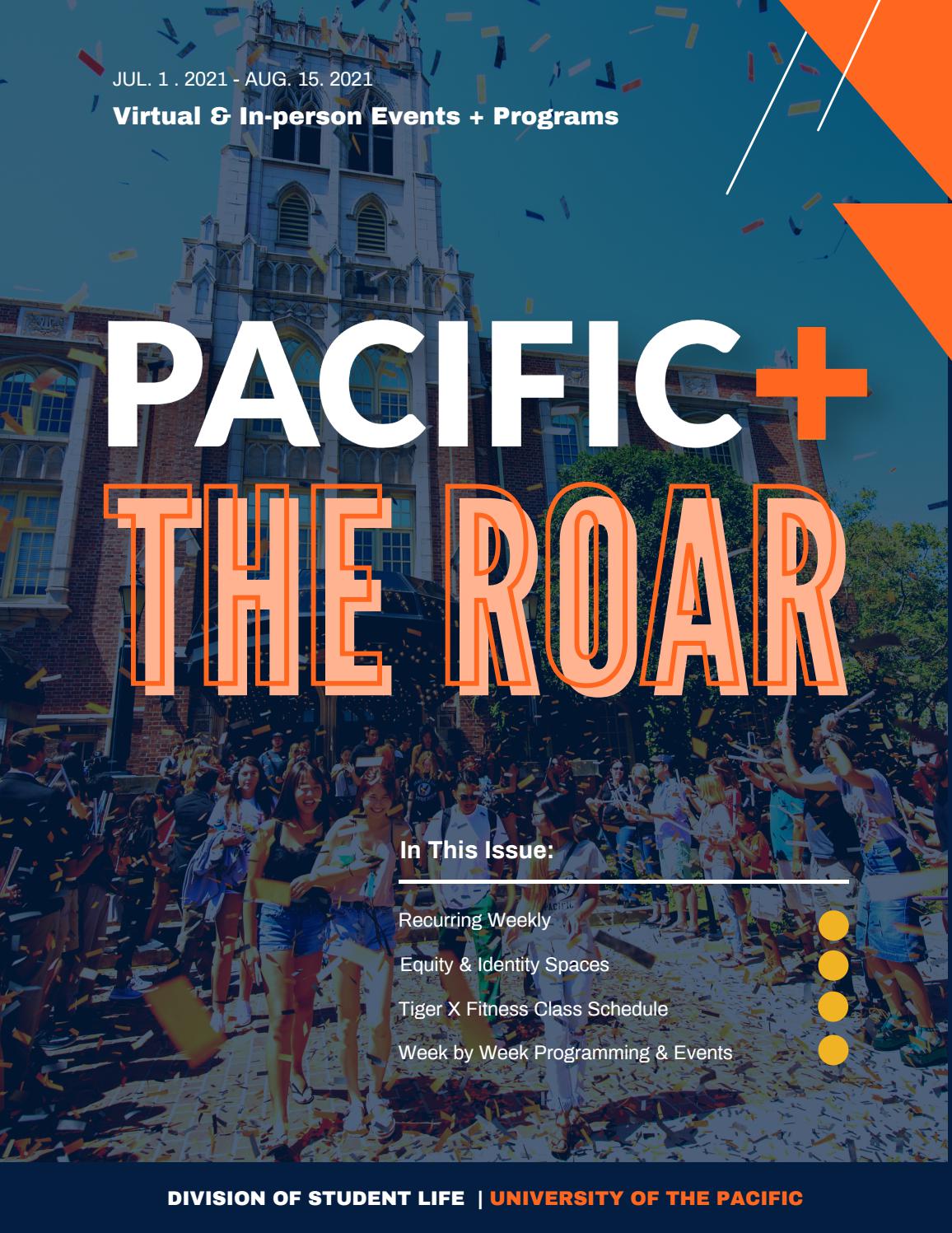 The Roar (Calendar): July 1- August 15, 2021 by uoporientation - Issuu