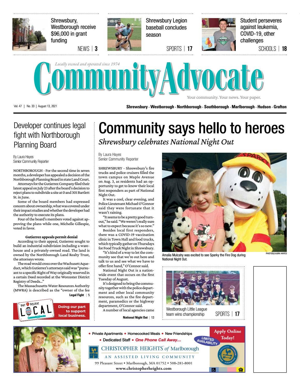 Community Advocate August 13, 2021 by Community Advocate - Issuu