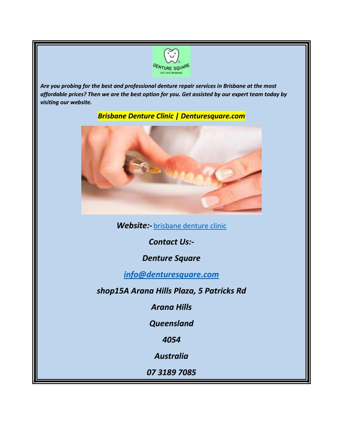 Brisbane Denture Clinic by Denture Square Issuu
