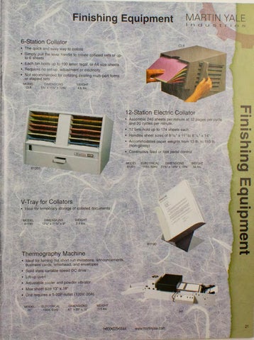 Escalade Sports 2004 Martin Yale 办公 Supplies 家具目录 第 21 页