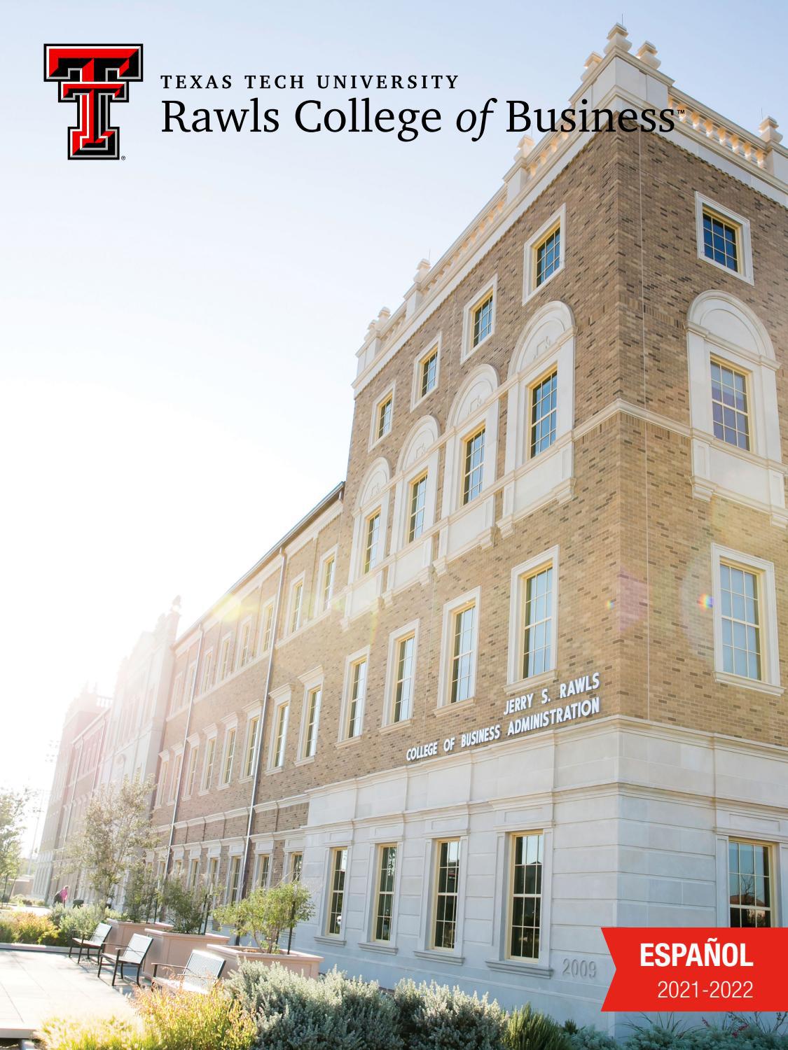 Folleto para futuros estudiantes de Rawls College of Business by Rawls