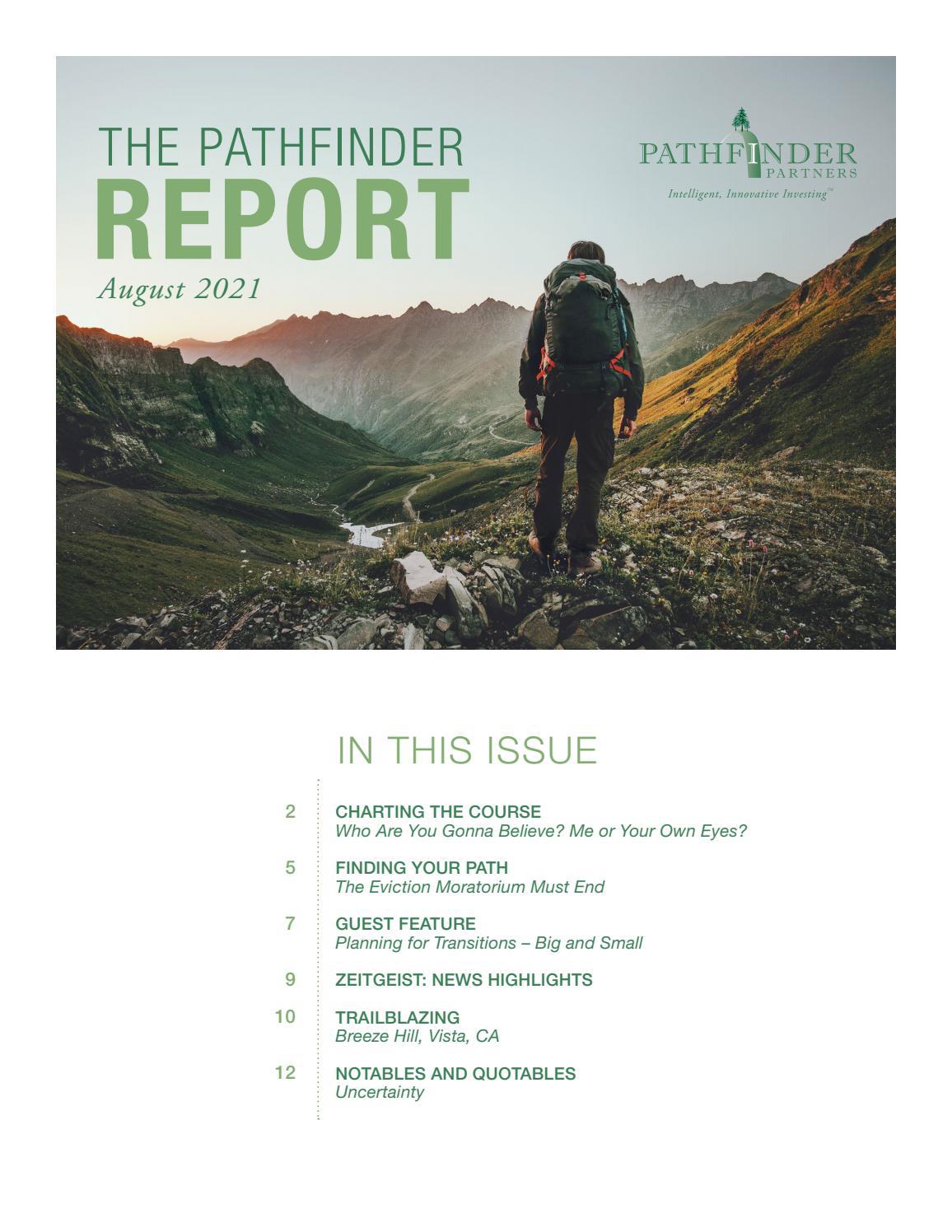 The Pathfinder Report August 2021 by PathfinderPartnersLLC - Issuu