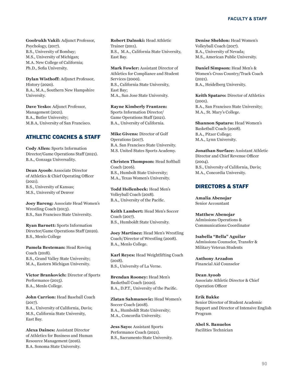 Menlo College Course Catalog 20212022 by Menlo College Issuu