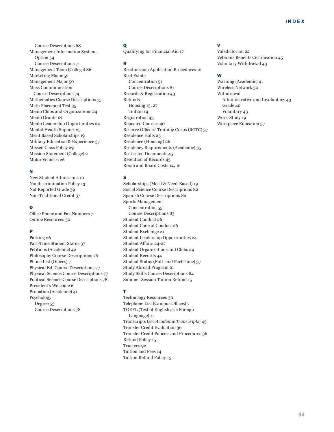 Menlo College Course Catalog 20212022 by Menlo College Issuu