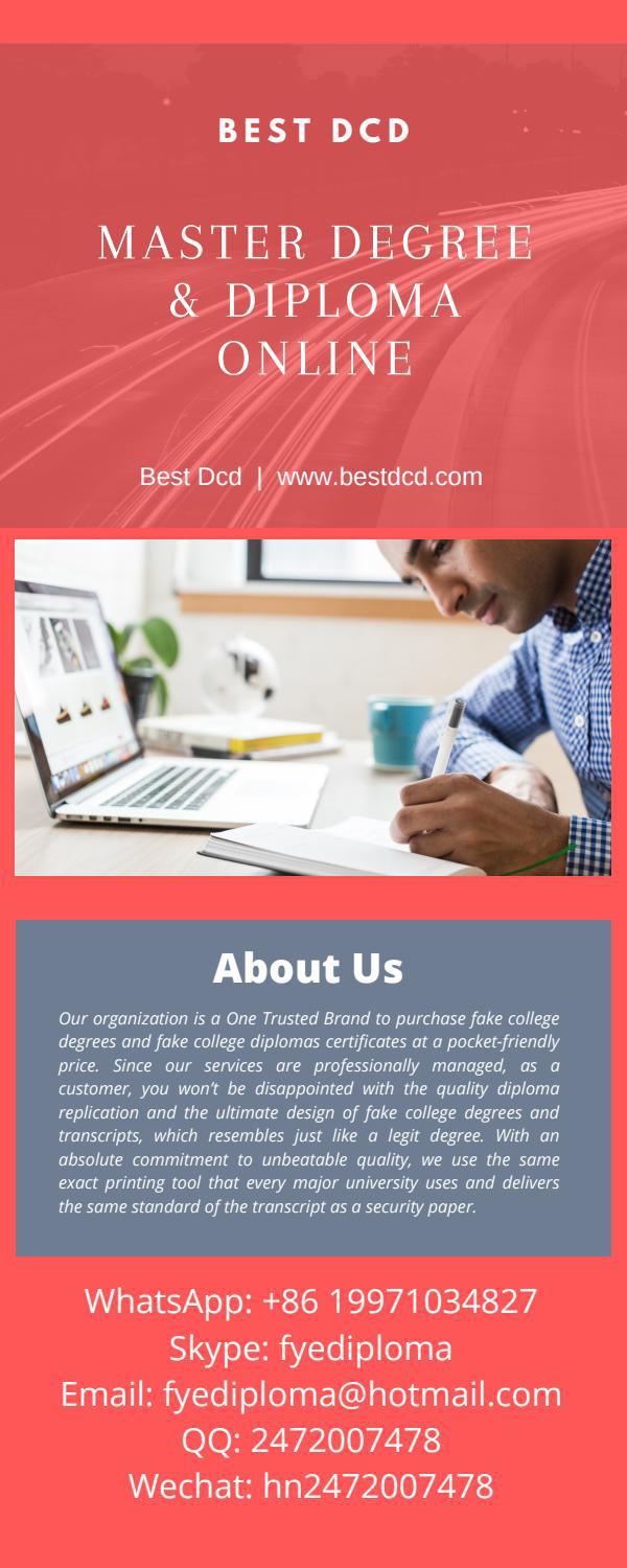 Purchase A Fake Master Degree Online by Bestdcd Issuu