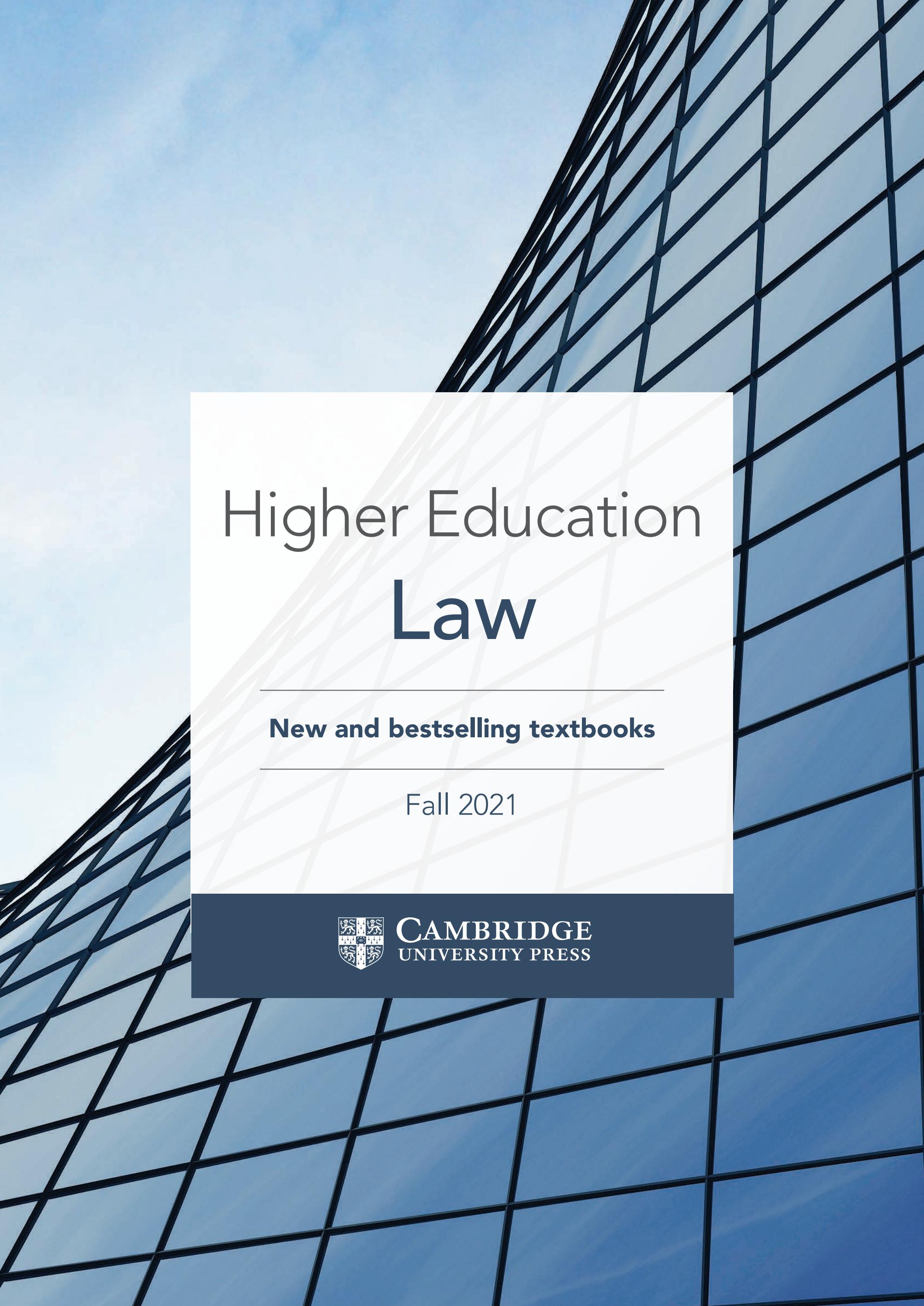 Law Textbooks from Cambridge University Press Fall 2021 by Cambridge