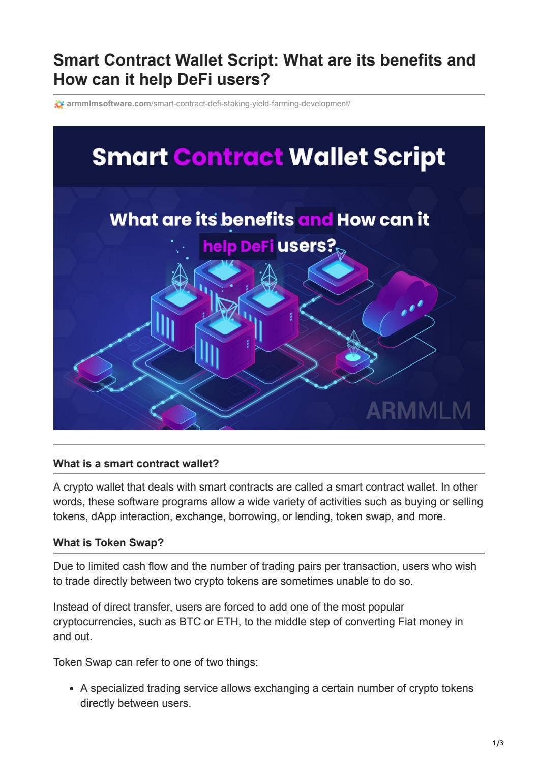 Smart Contract Wallet Script: What are its benefits and How can it help ...