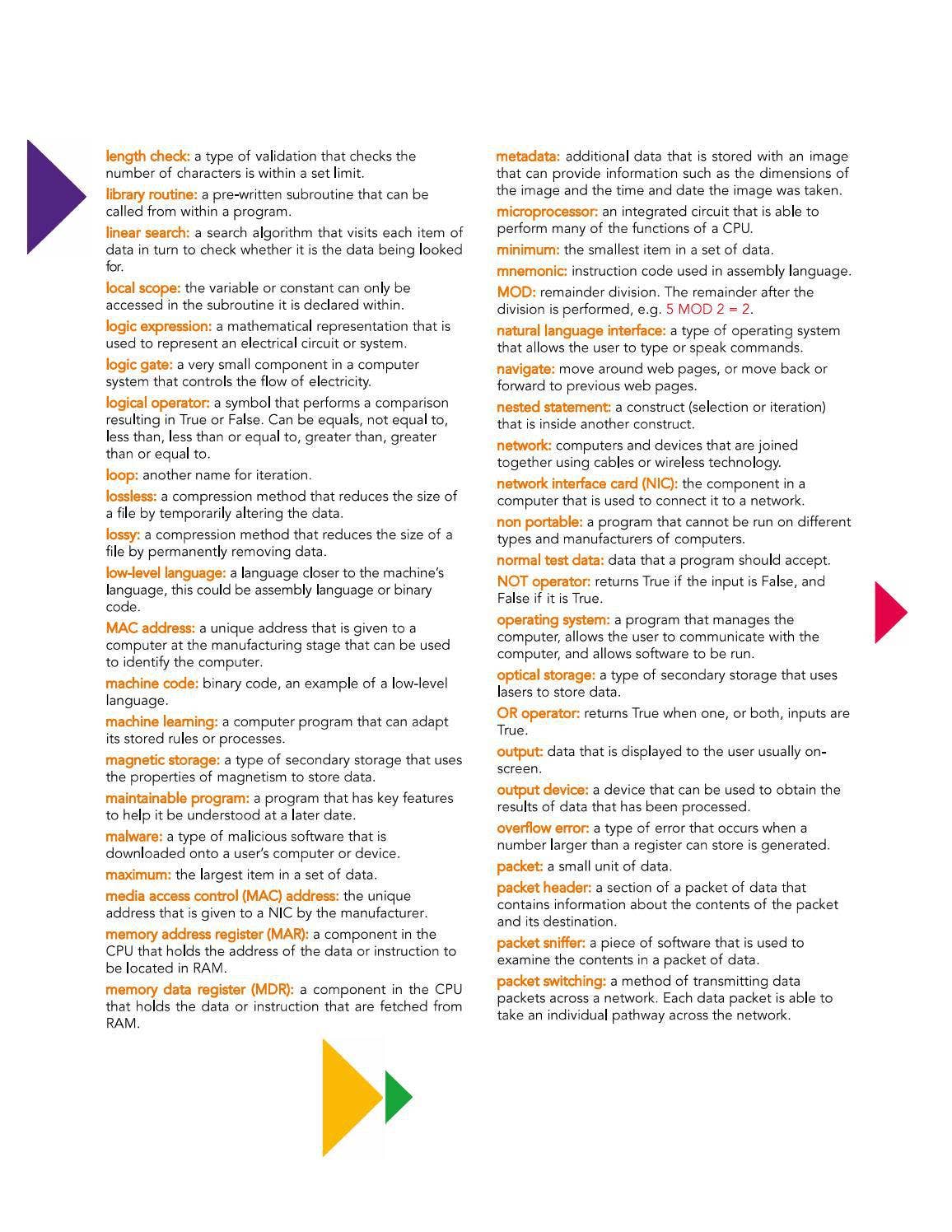 Cambridge IGCSE™ & O Level Computer Science Glossary by Cambridge ...