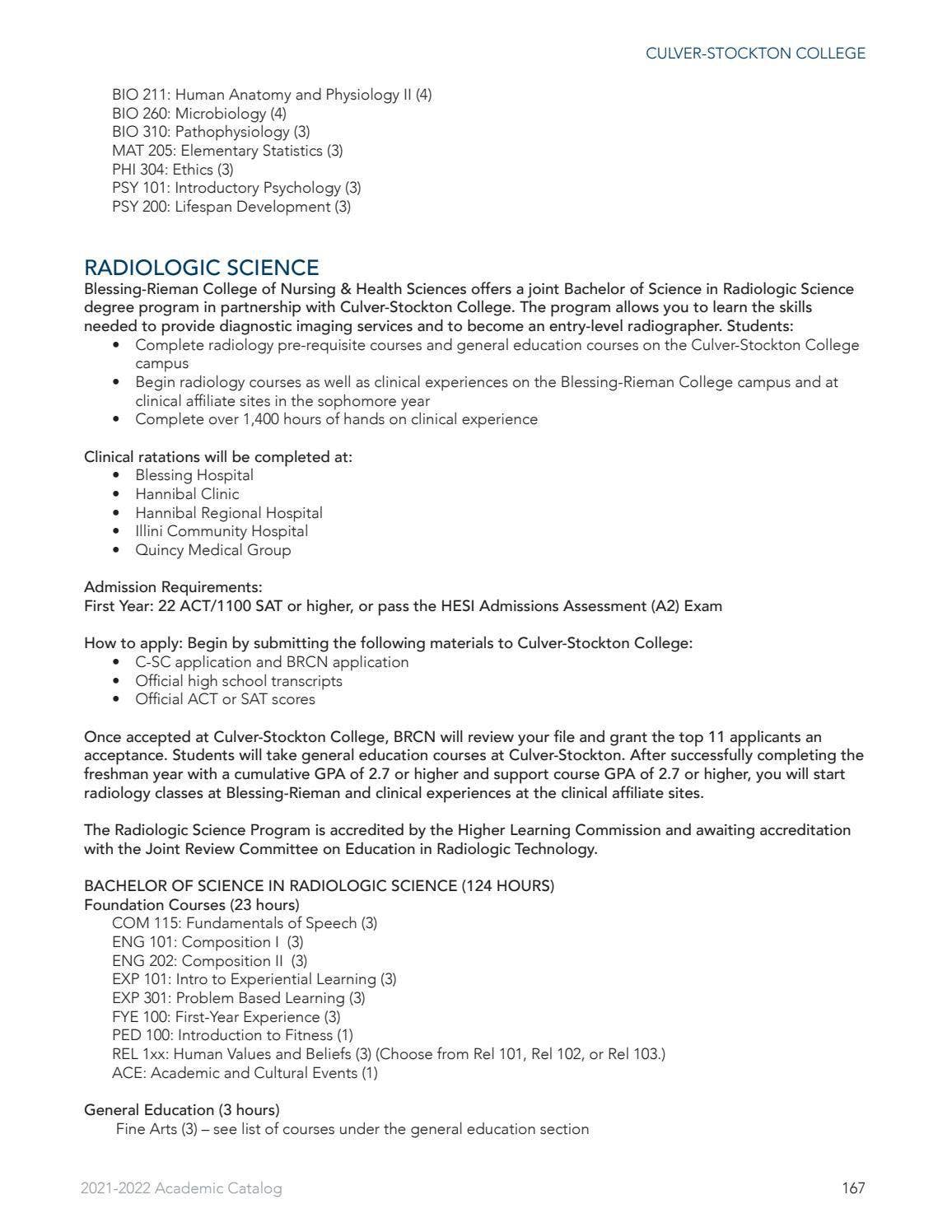 20212022 Academic Catalog by CulverStockton College Issuu