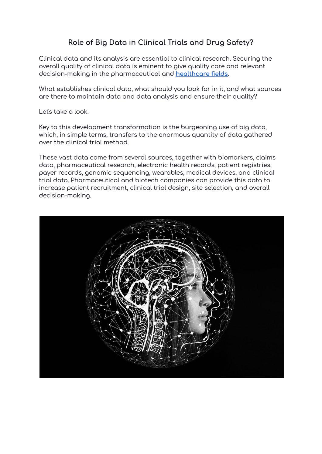 Role of Big Data in Clinical Trials and Drug Safety? by Sollers Issuu
