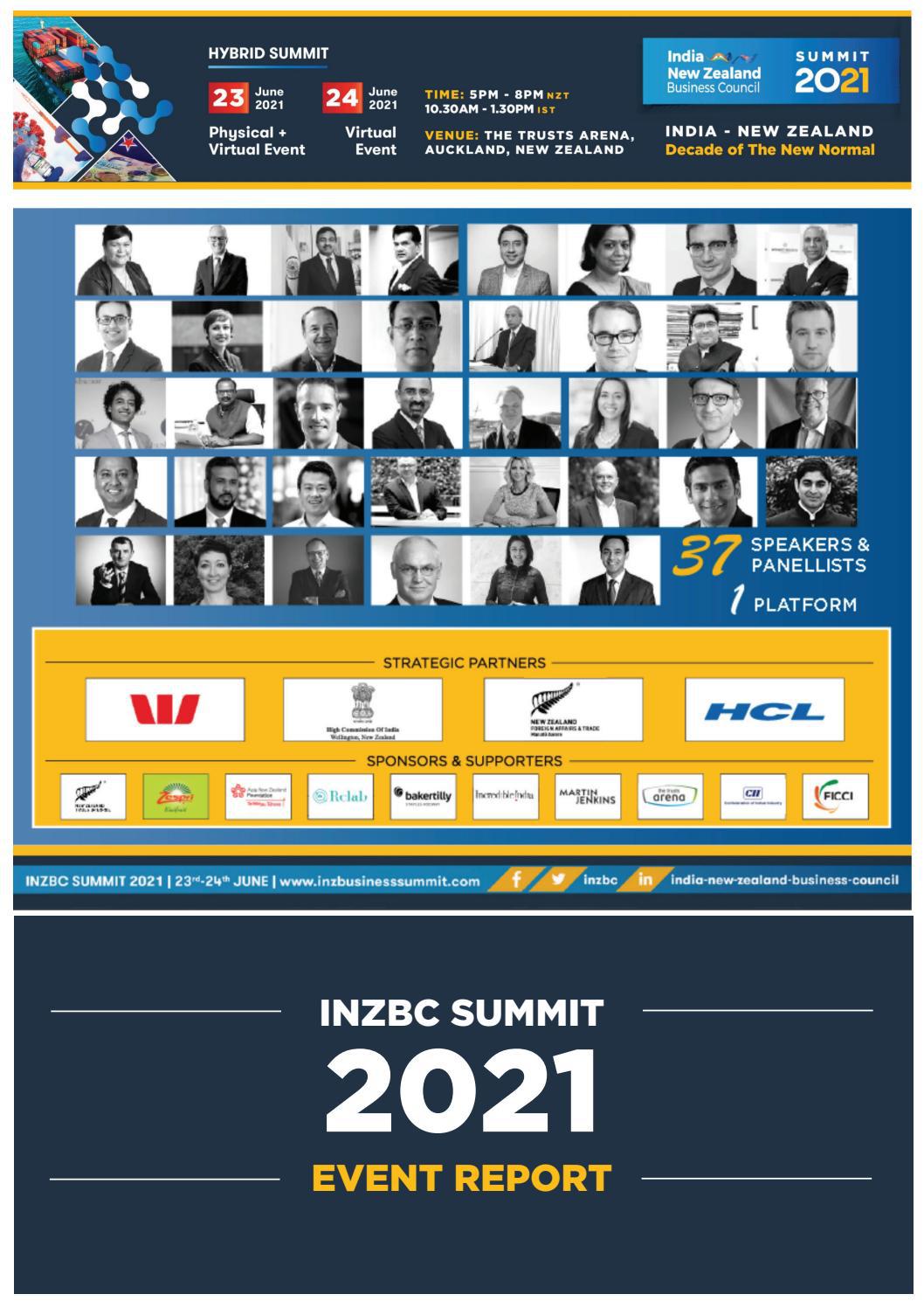 INZBC Summit 2021 Report By INZBC Issuu