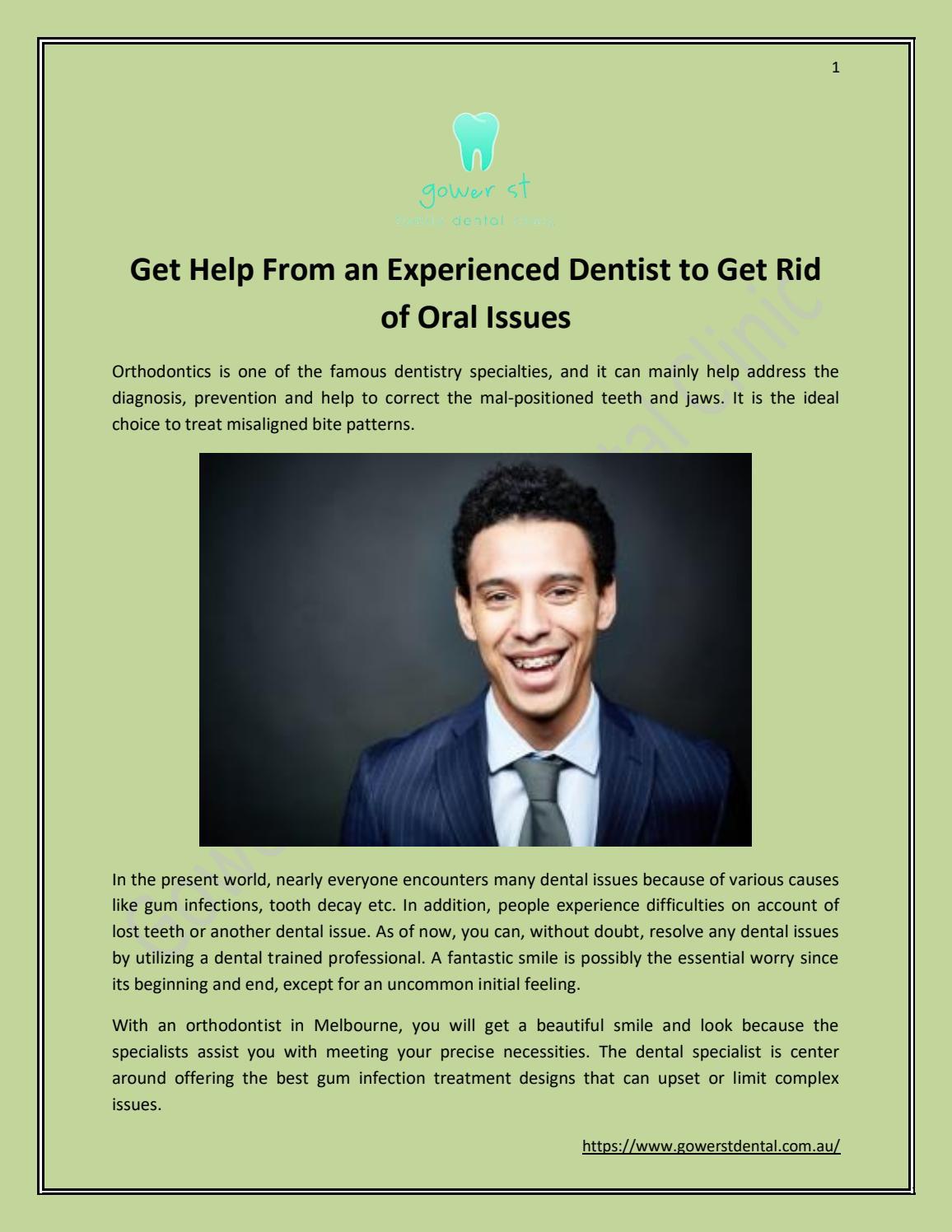 Get Help From an Experienced Dentist to Get Rid of Oral Issues by Gower