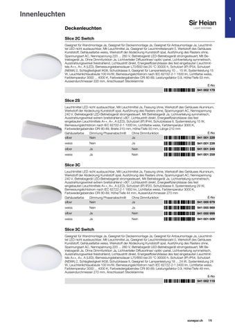 Sonepar Suisse 灯饰目录 · | Licht 2021 / 22 第 19 页