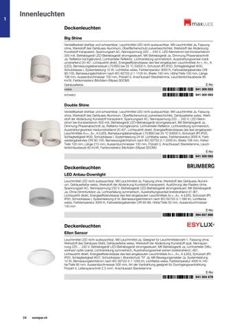 Sonepar Suisse 灯饰目录 · | Licht 2021 / 22 第 24 页