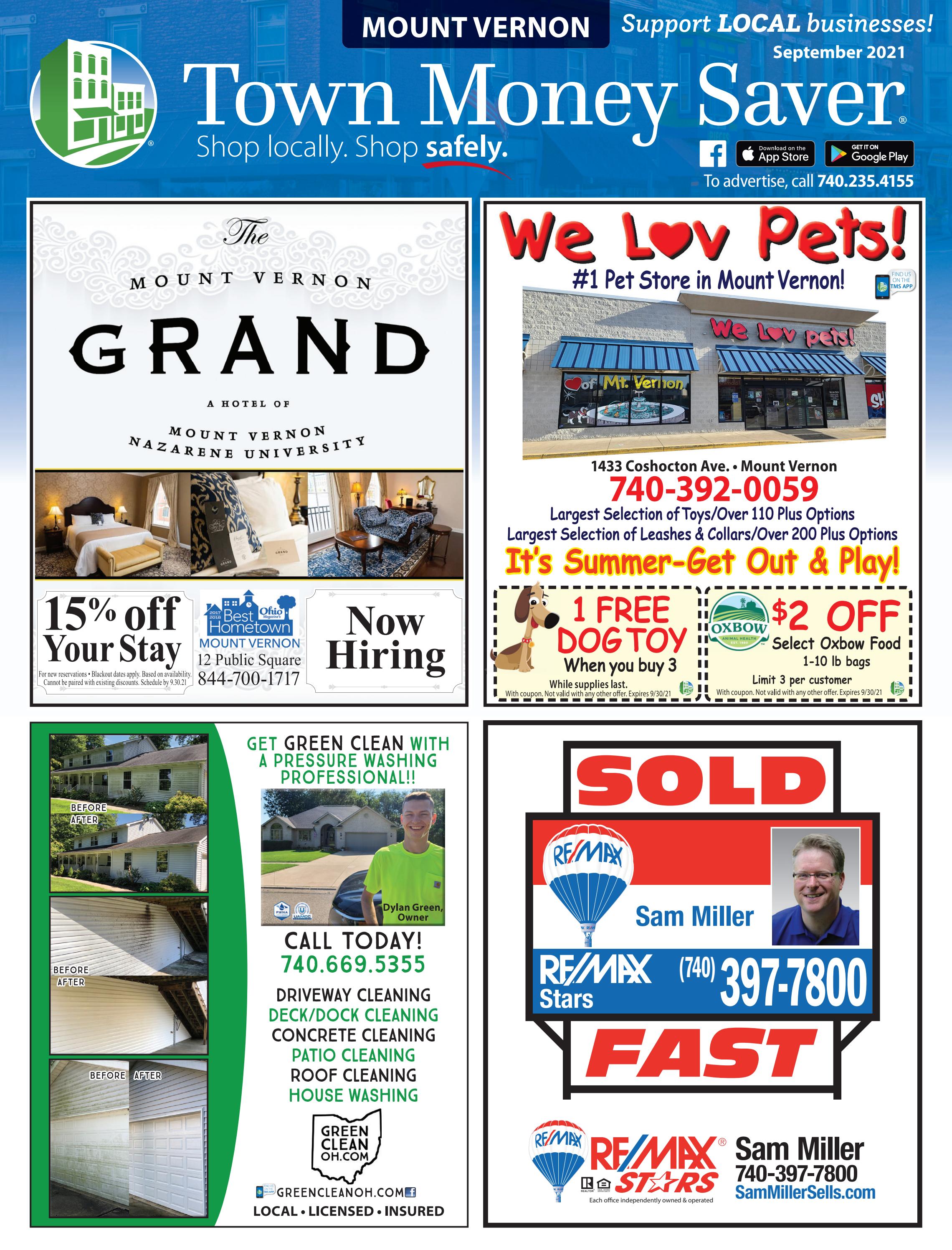 Mount Vernon Town Money Saver September FOM 2021 by Town Money Saver