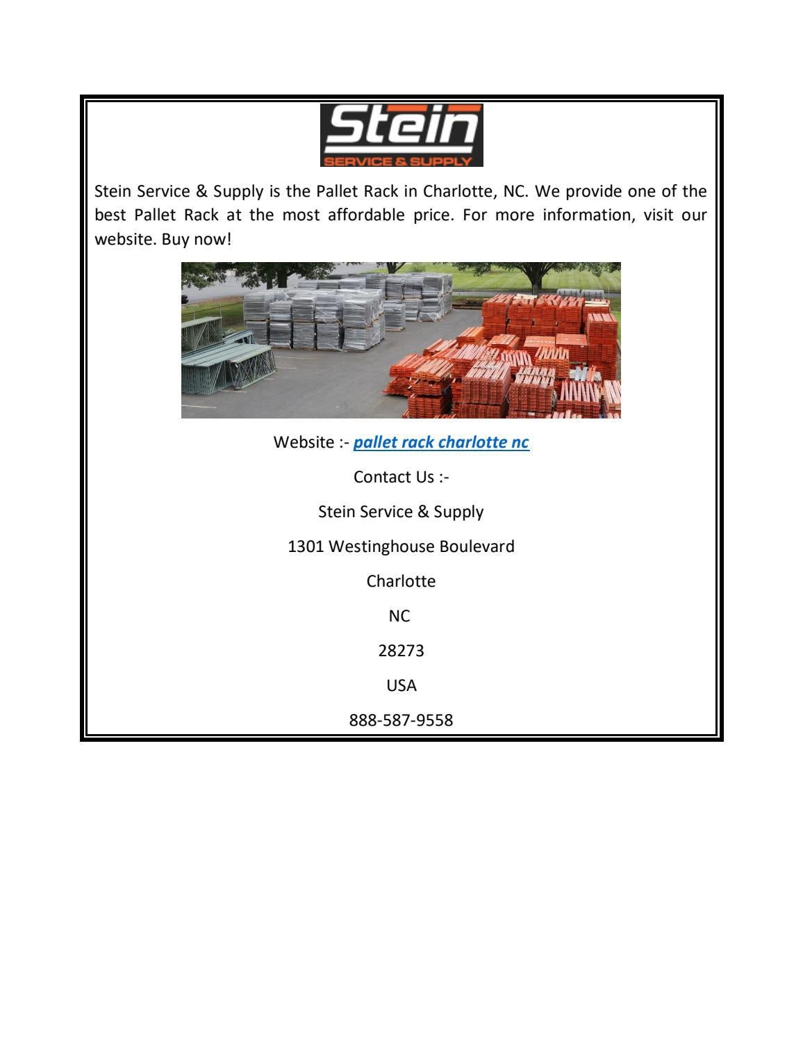 Pallet Rack Charlotte NC Stein Service & Supply by