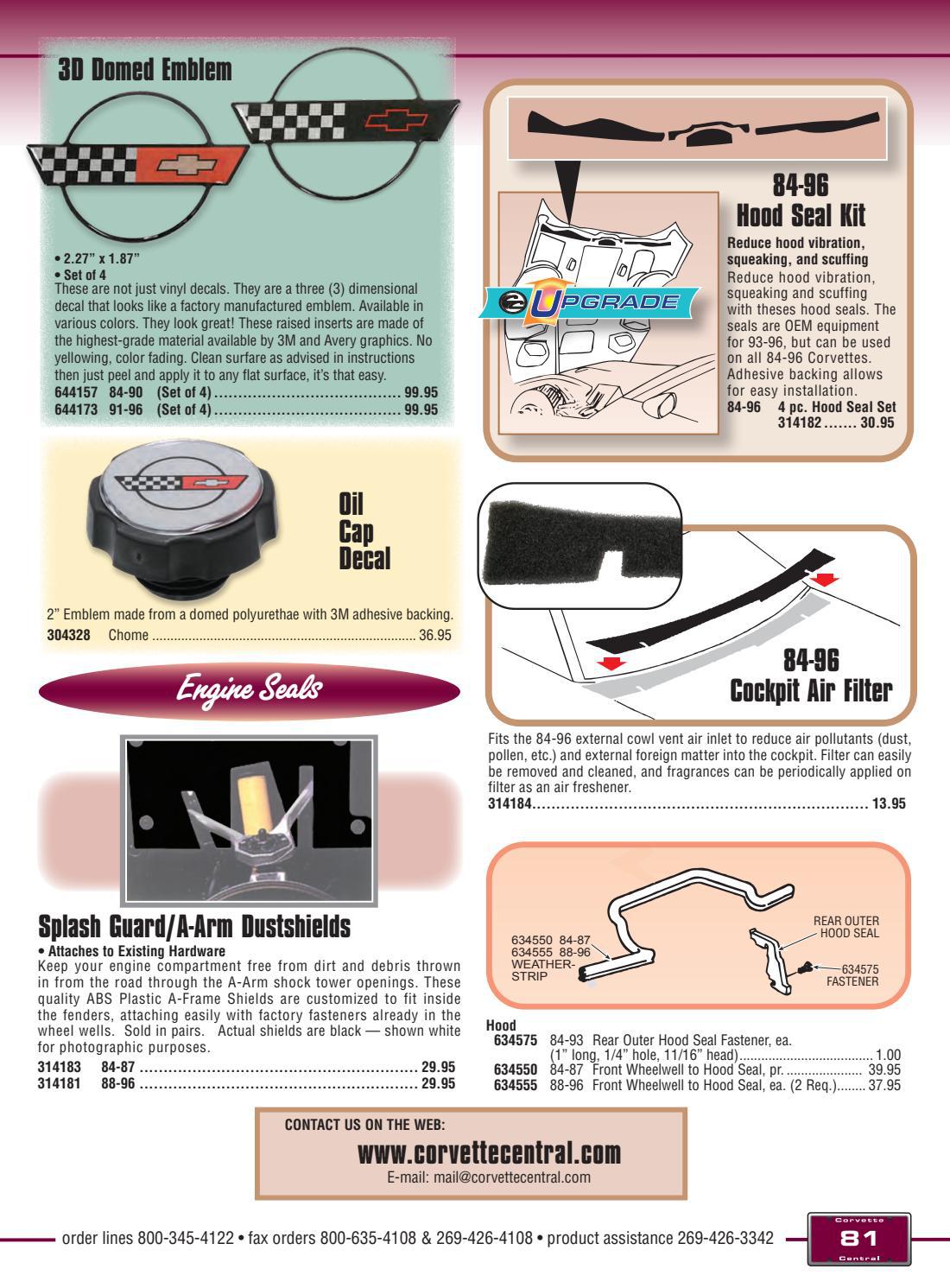 Corvette Central C4 (8496) Corvette Parts Catalog by Corvette Central