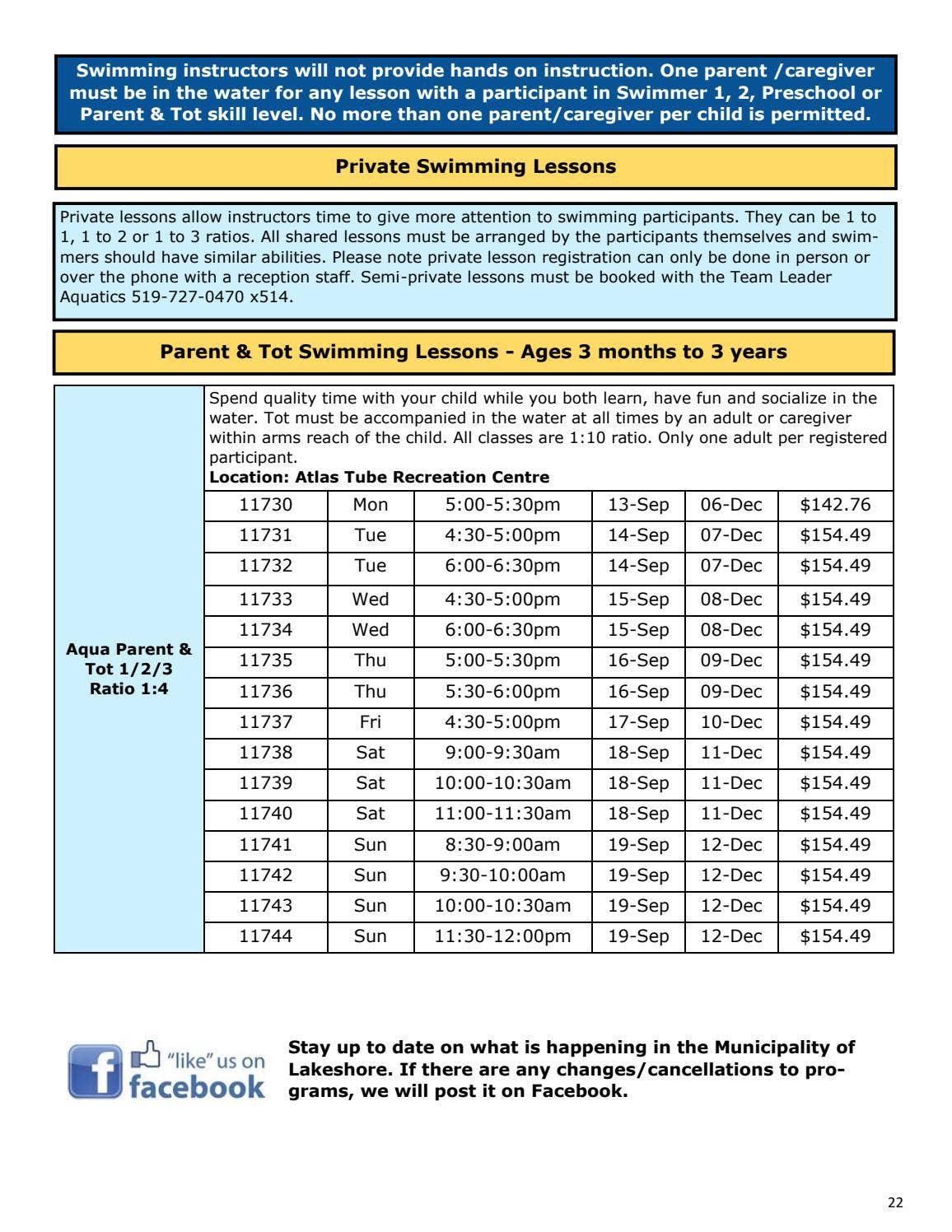 Fall 2021 Lakeshore Activity Guide by lakeshorerec - Issuu