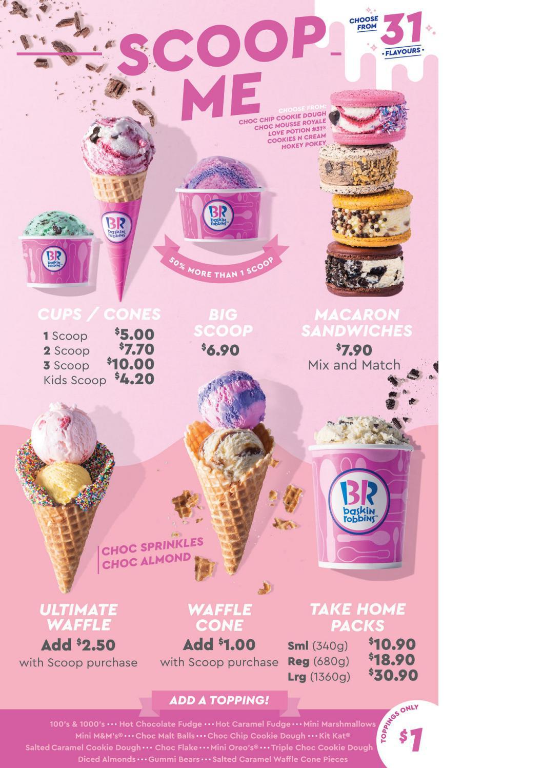 Baskin Robbins Menu by Bankstown Sports Club - Issuu