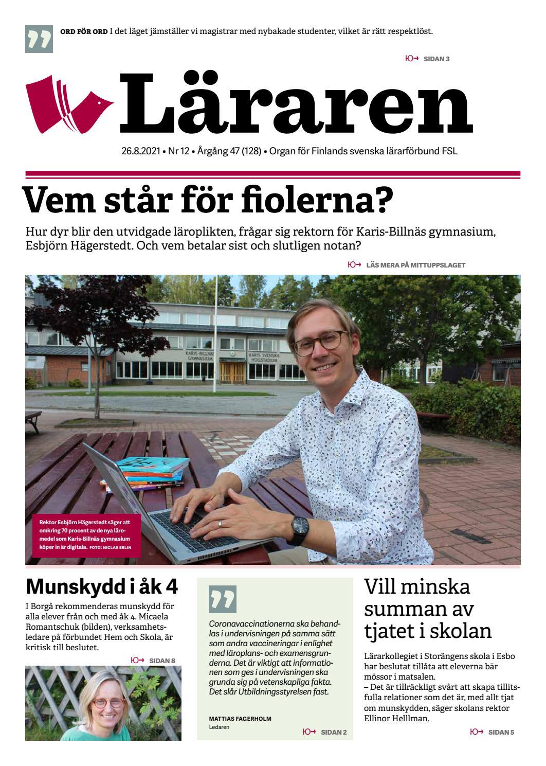 Läraren 12 2021 by Tom Ahlfors - Issuu