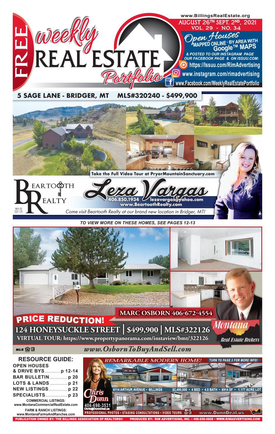 WEEKLY REAL ESTATE PORTFOLIO August 26th, 2021 by RIMAdvertising Issuu