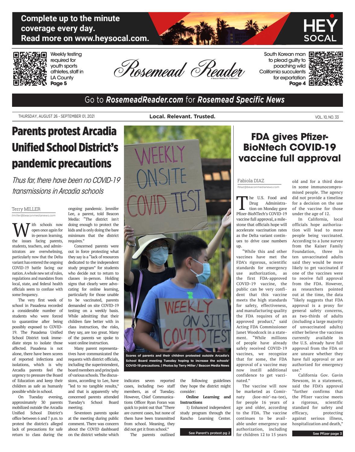 Rosemead Reader8/26/2021 by Beacon Media News Issuu