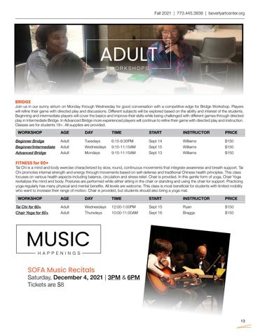 Arts Talk Fall 2021 更新版 第 13 页