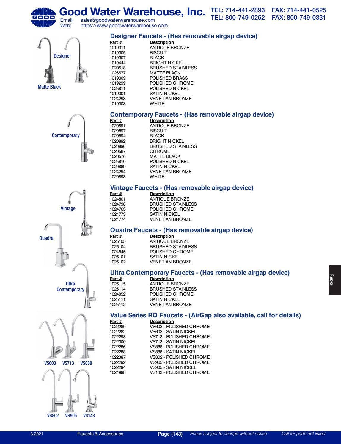 Good Water Warehouse Catalogue by deltawaterproducts Issuu
