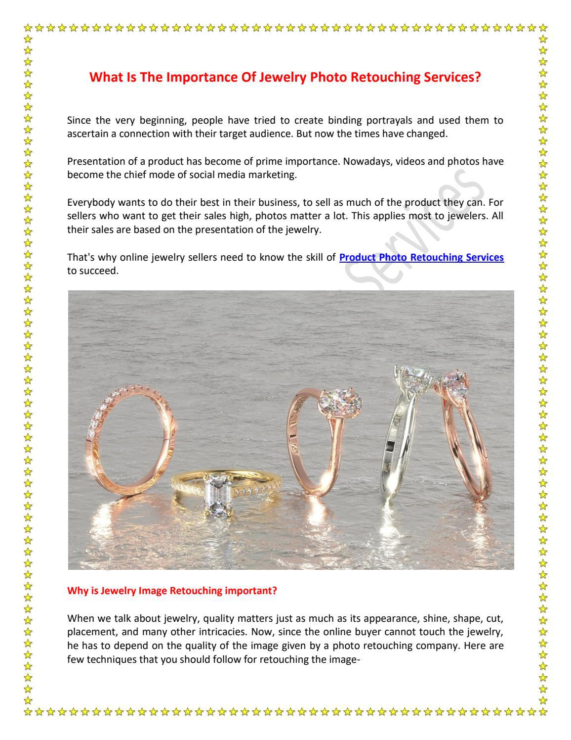 What is the Importance of Jewelry Photo Retouching Services? by Jewelry