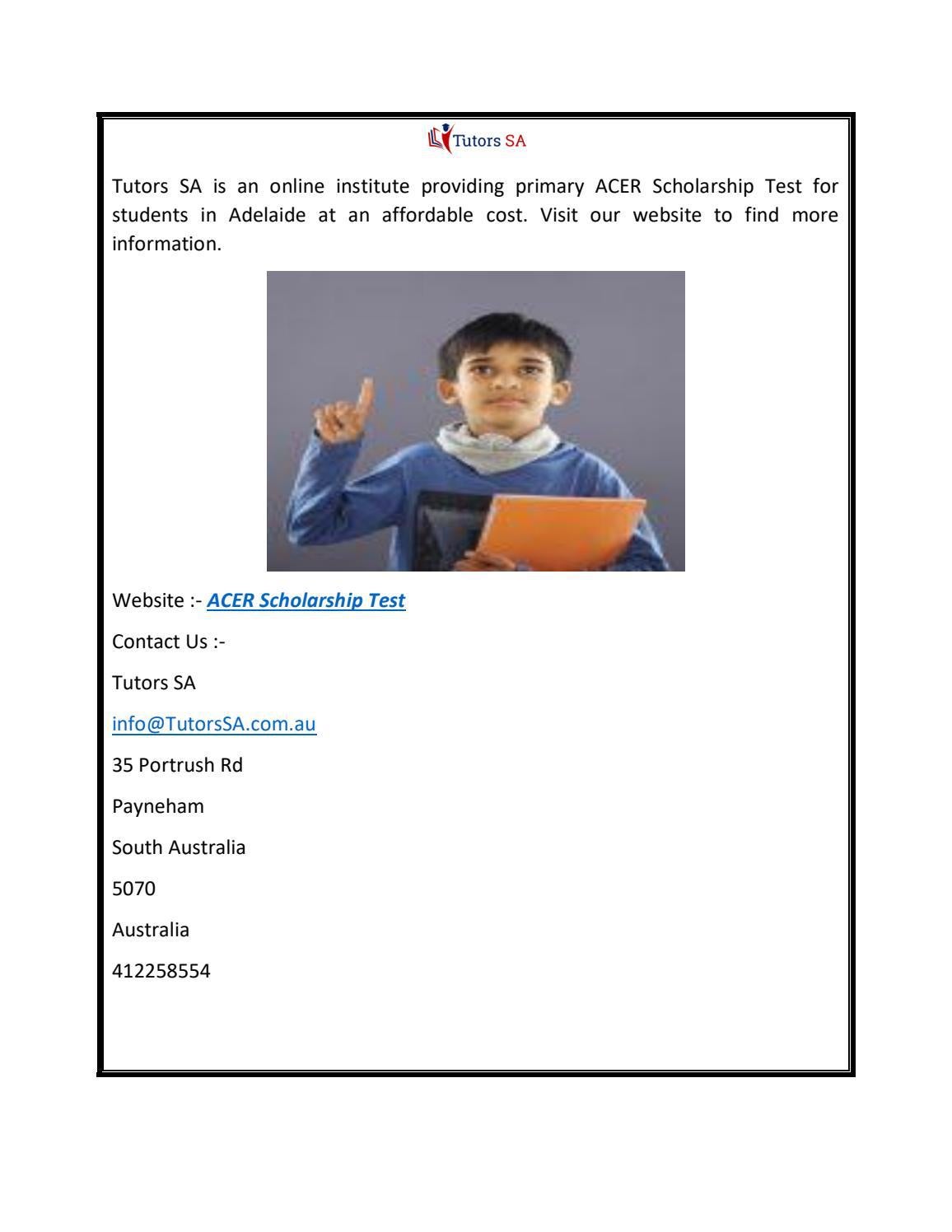 ACER Scholarship Test by Tutors SA Issuu ACER Scholarship Test by Tutors SA Issuu