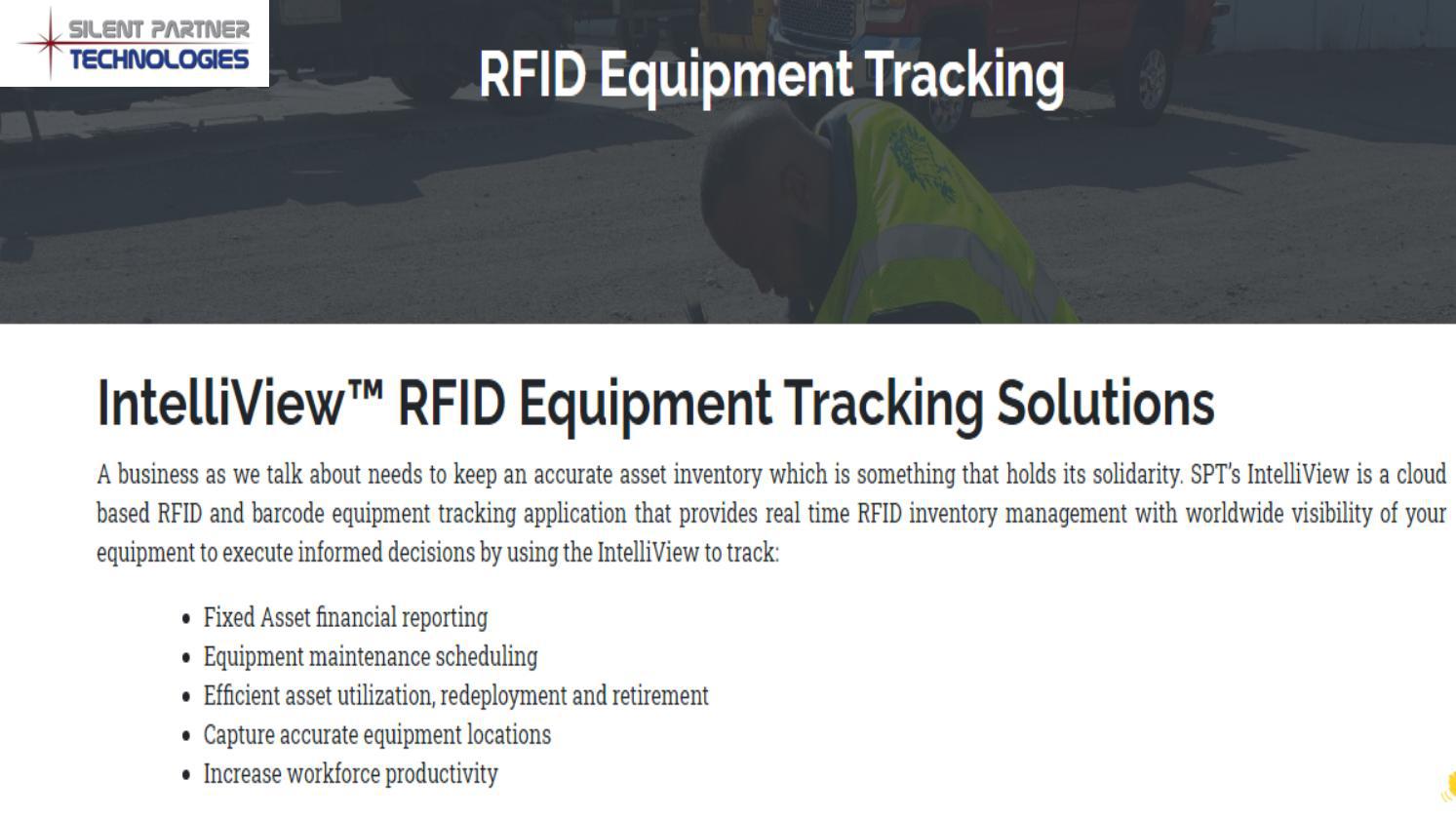 RFID Equipment Tracking Inventory Silent Partner Technologies by