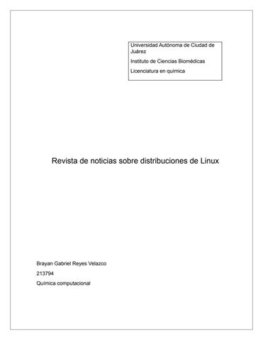 Revistas sobre las distribuciones de Linux