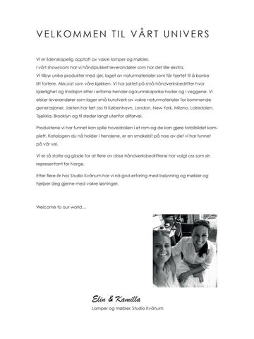 Studio Kvänum Oslo AS 灯饰目录 · 灯具 - og møbelkatalog 2021 第 5 页