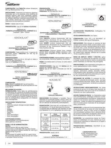 Vademécum Farmacéutico Edifarm 2021 by Edifarm & Cía. - Issuu