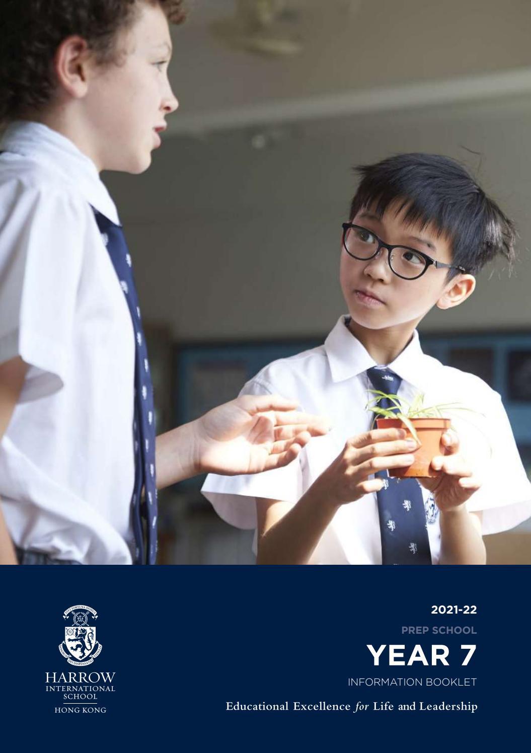 Year 7 Information Booklet by Harrow International School Hong Kong - Issuu