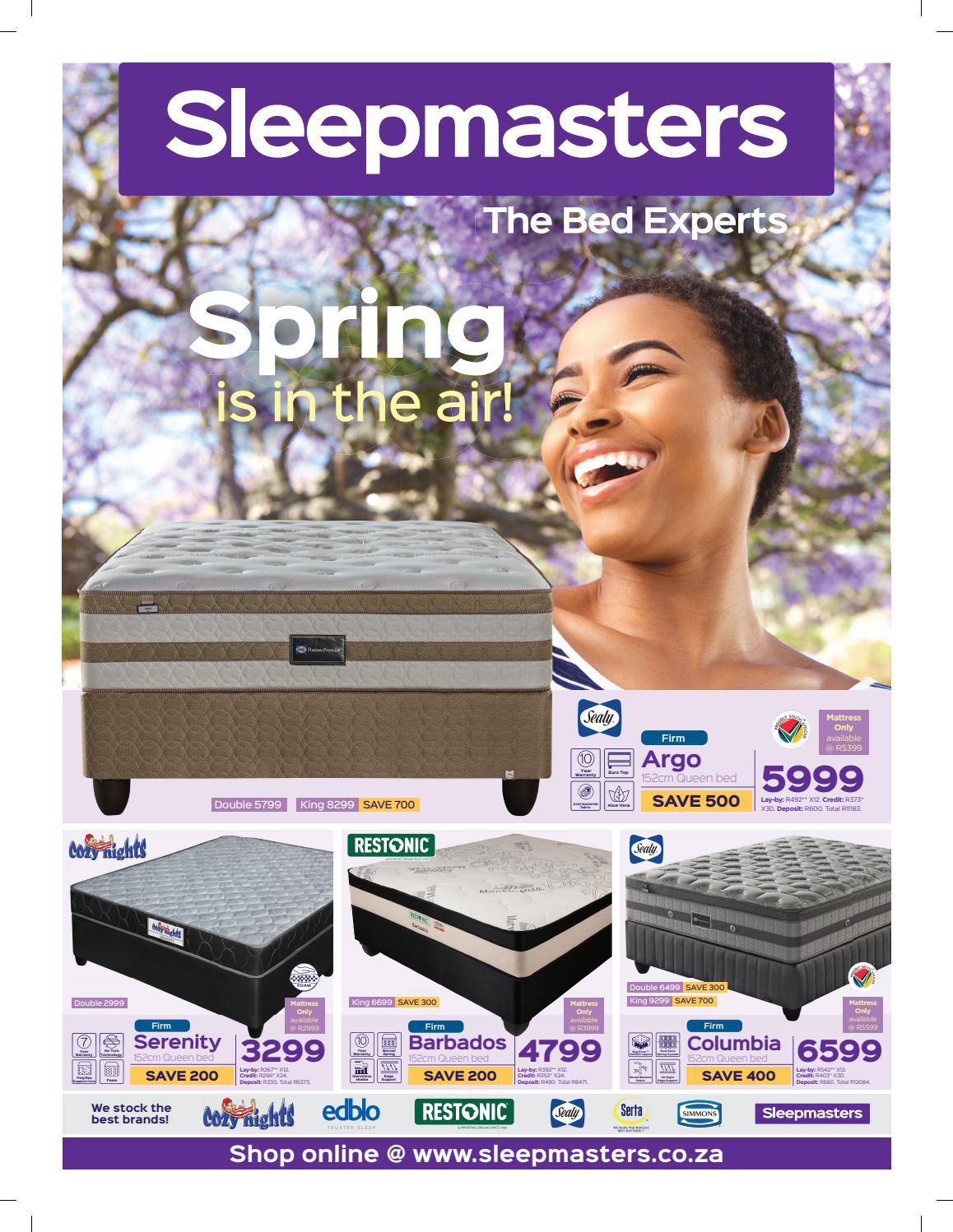 SLEEPMASTERS CATALOGUE 6 SEP 3 OCT 2021 by Jdgdigital Issuu