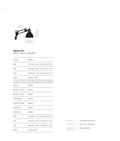 ARCHI 灯饰目录 2021 第 11 页