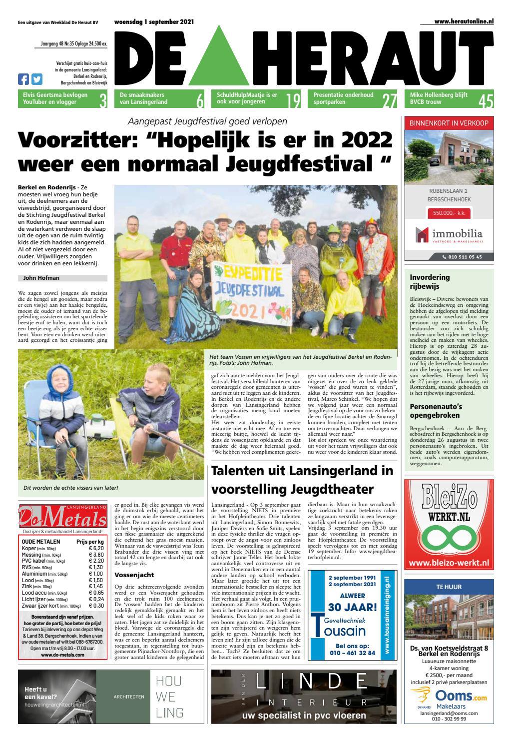 De Heraut week 35 2021 by Nieuwsblad De Heraut - Issuu