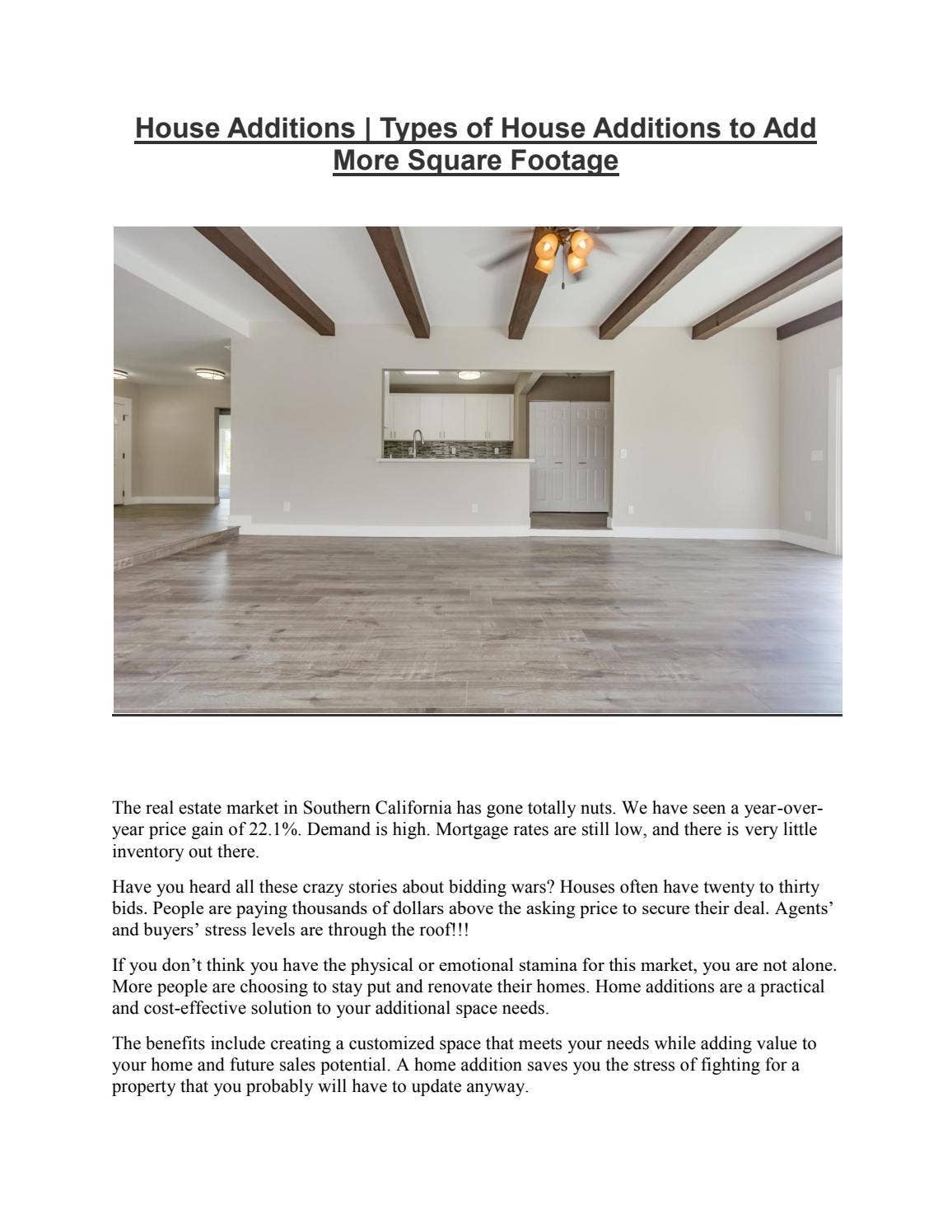 House Additions | Types of House Additions to Add More Square Footage ...